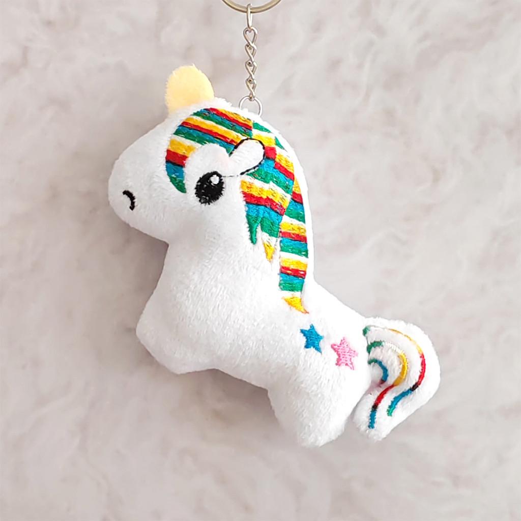Plush Keychain Unicorn With Pp Cotton Filling For Kids And Decoration Collectors