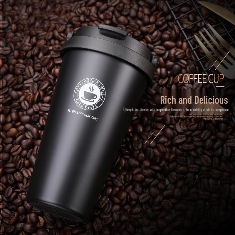 304 Stainless Steel Creative Coffee Thermos - Portable Travel Gift