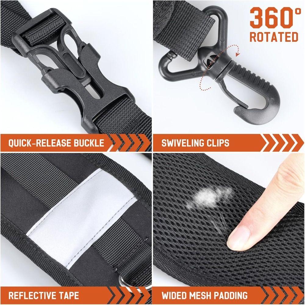 Bag Accessories Black Backpack Straps Oxford Cloth Shock Absorption Replacement Strap Bags Shoulder Strap Travel