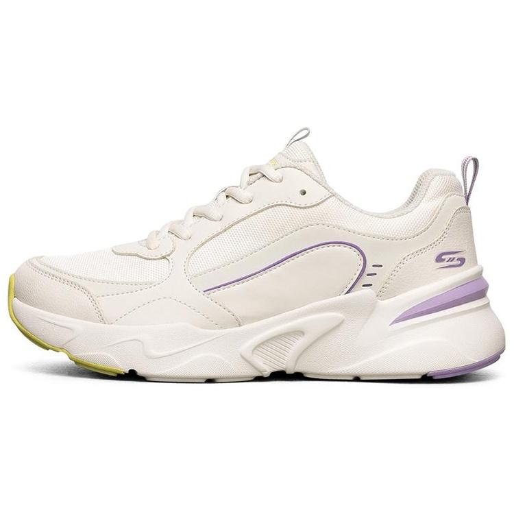 (WMNS) Skechers Bob s Bamina Low-Top Sneakers White/Purple Women s 117040-WPR EU 35