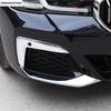 Front Fog Light Lamp Eyelid Eyebrow Bumper Corner Strip Decor Cover Trim Accessories For BMW 5 Series G30 525i 530i 2017 -