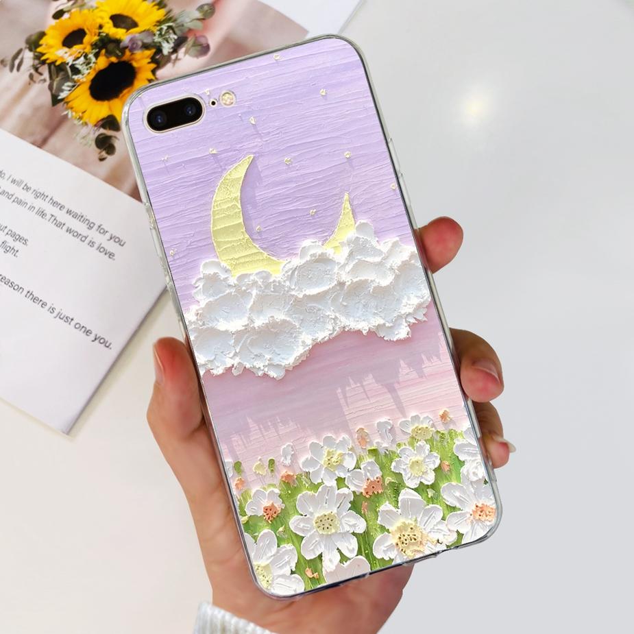 For Apple iPhone 5 5S SE Case Cute Painted Cover Clear Silicone Soft TPU Phone Case For iPhone SE 2020 2022 iPhone5 Fundas Coque