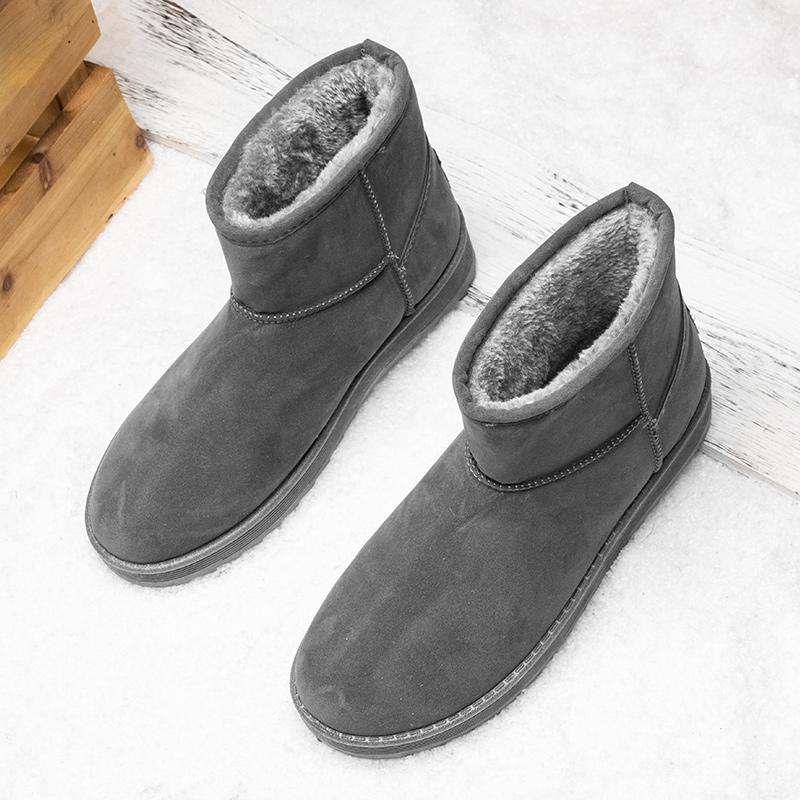 

Чоловічі та жіночі зимові черевики Тепле та оксамитове зимове взуття Чоловіче зимове взуття 44 сірий