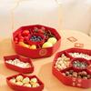 Multi-layered Spring Festival Nuts Tray Octagon Dried Fruits Plate  Living Room