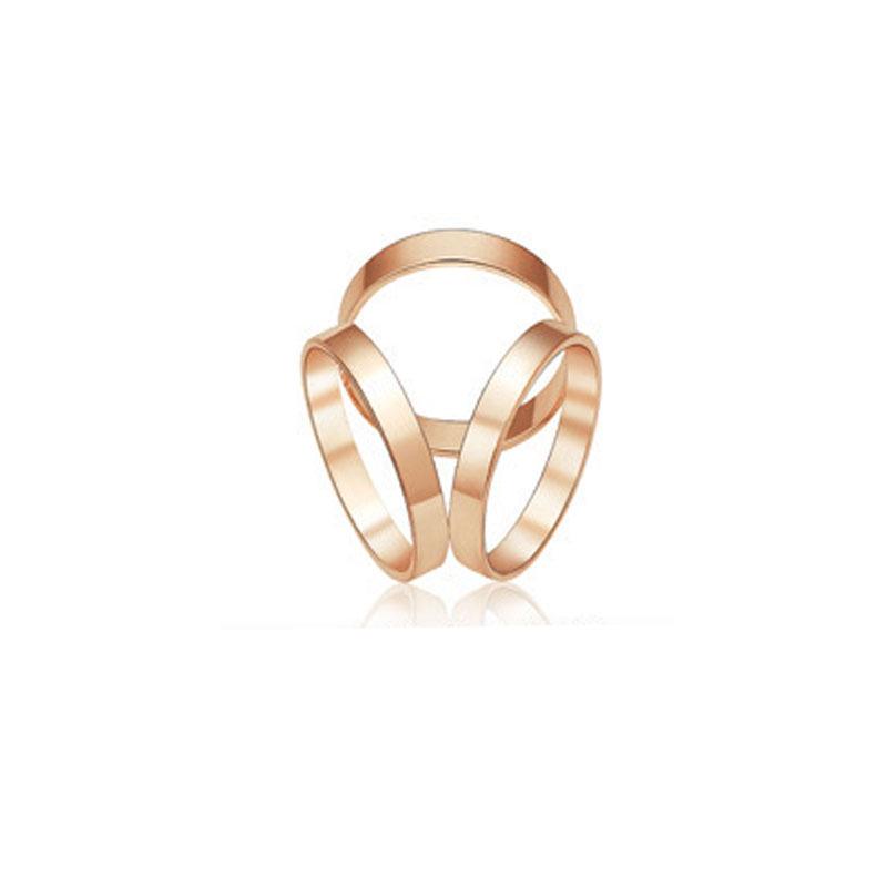 Koreanische Cartoon-Perlenbrosche: Drei-Ring Kamelie und Kristall Diamant Schalnadel