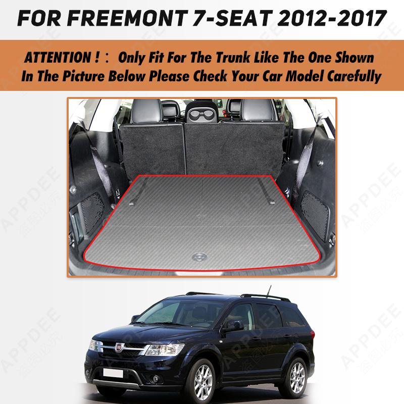 Car Trunk Mat For Fiat Freemont 7-Seat 2012 2013 2014 2015 2016 2017 Car Accessories Auto Interior Decoration