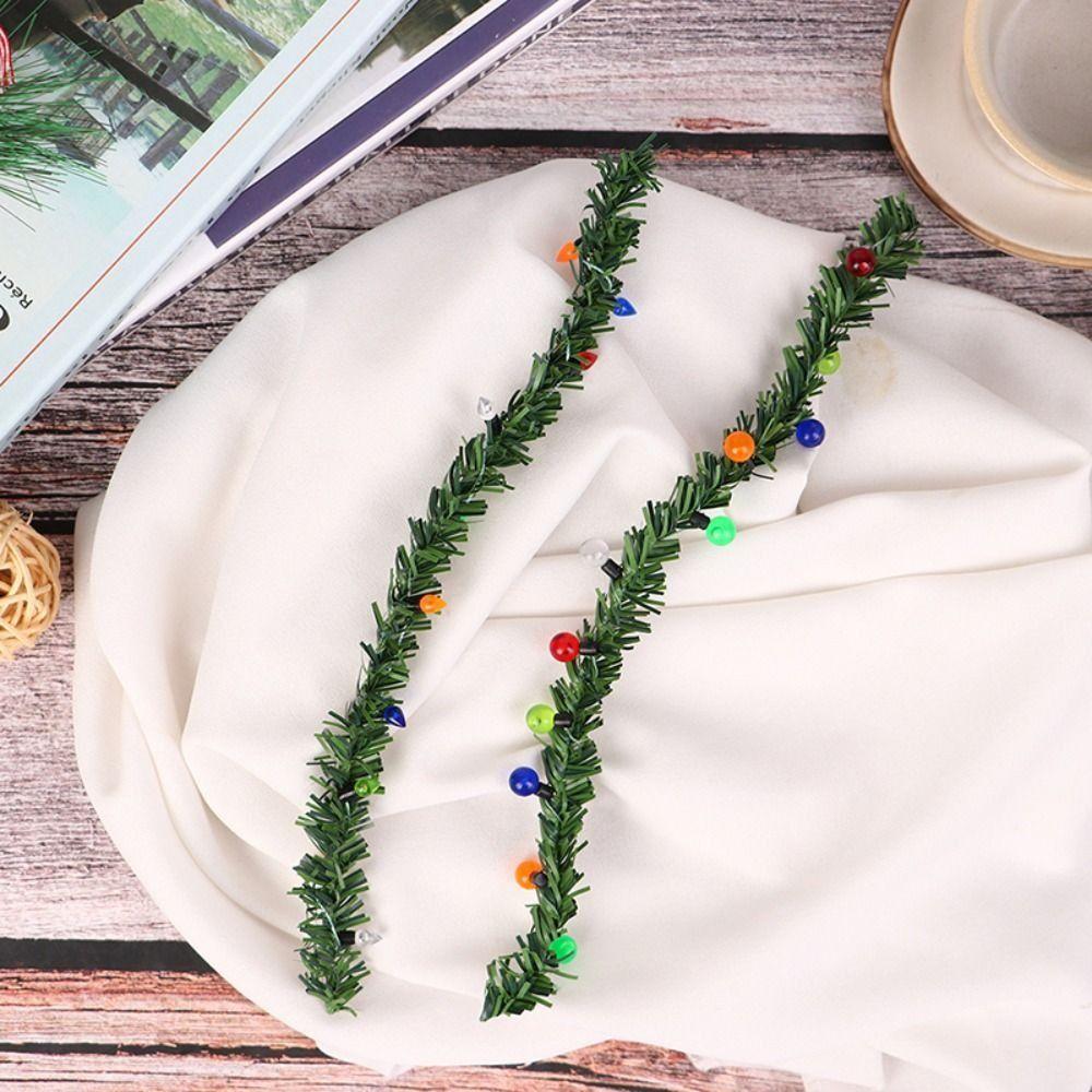 

Simulation Mini Lights Stripes Mini Pine Branch Lights Stripes Christmas Decoration