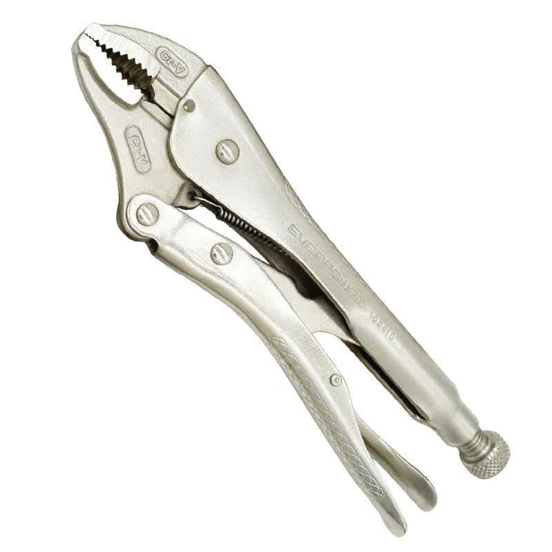 EVER POWER C-Series 10-inch Round Jaw Locking Pliers with Cutter