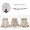 1Pcs Wall Lamp Cover Enclosure Accessories Europe Retro Lampshade Jacquard Fabric Chandelier Handmade Cloth Lampshade