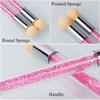 Arte Clavo Double-ended Nail Art Brush Set Gradient Pen Sponge Painting Dotting Tool Acrylic Pen With 4 Replace Sponge Heads New