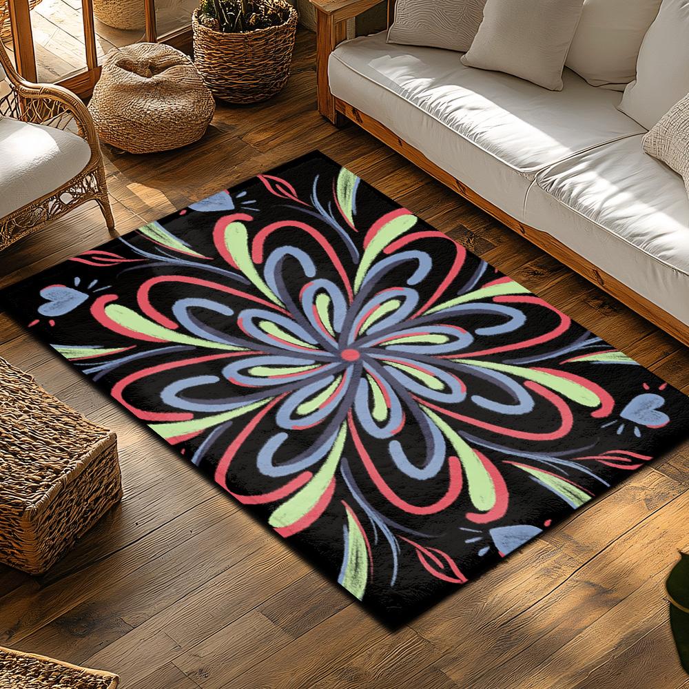 Cozy Non-Slip Doormat Indoor Outdoor Washable Rugs Home Decor Floor Mats Entrance Welcome Mat Modern Abstract Pattern Design Are