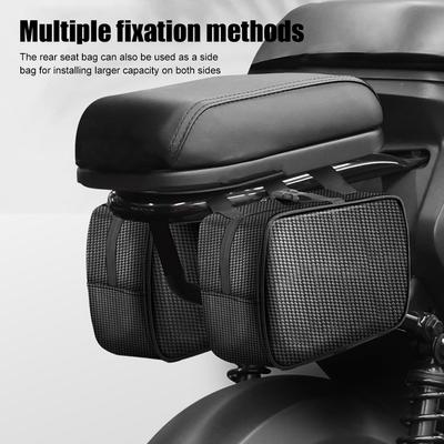 Bolsa Impermeável para Bagageiro de Bicicleta Elétrica Refletiva Noturna Bolsa Alforje para Bagageiro de Bicicleta Elétrica Acessórios de Ciclismo