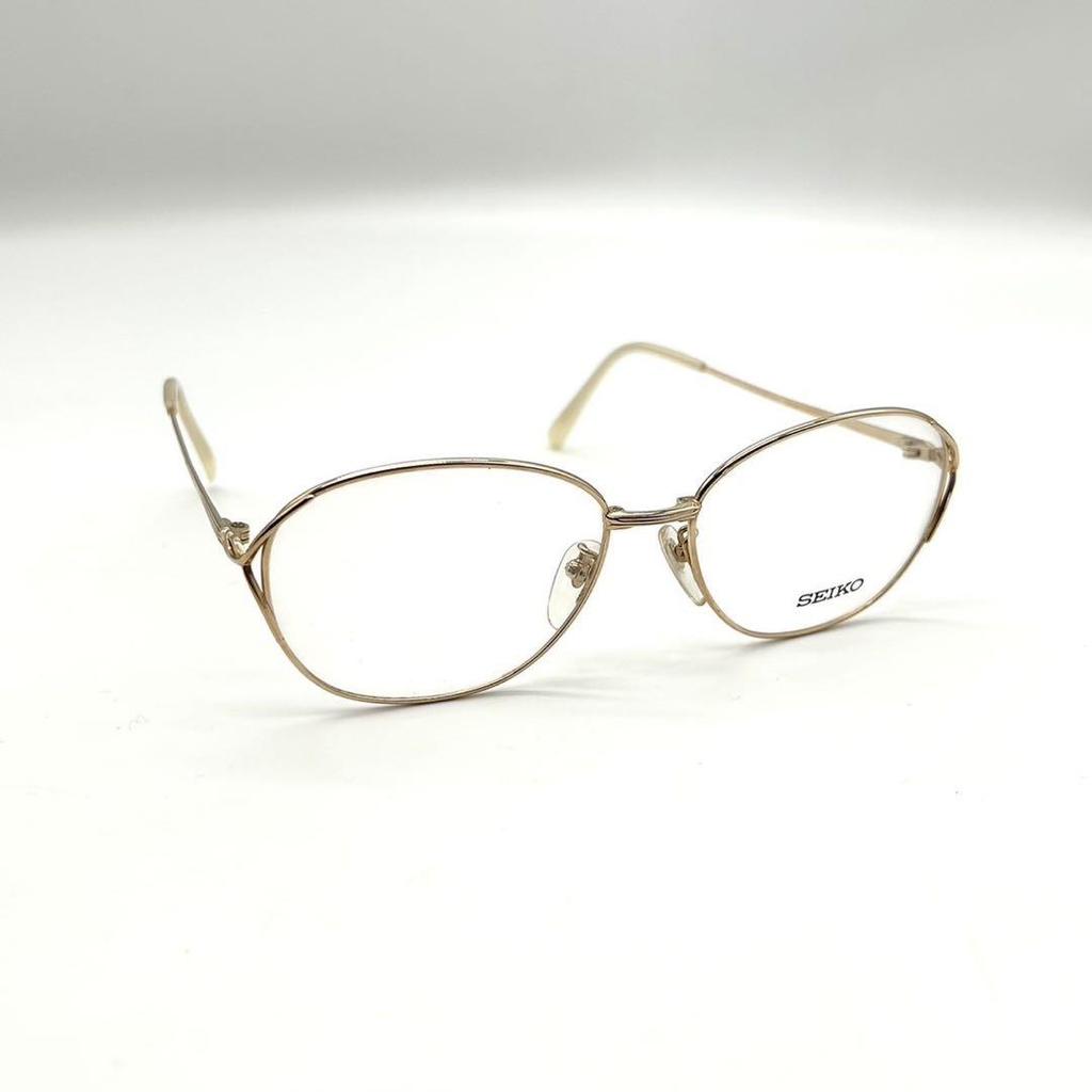 [USED] Seiko Eyeglasses, Eyeglass Frames, Old Vintage Fashion Glasses, Logo