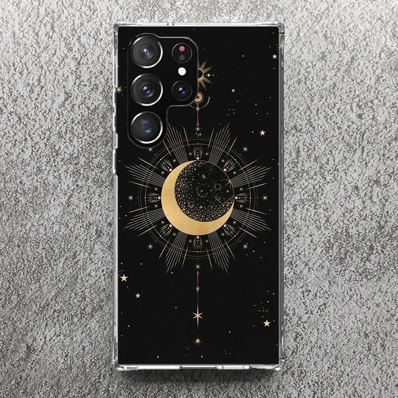 Moon Mystery Totem Witche Phone Case For Samsung Galaxy S25 S24 S23 Ultra S22 Plus S21 S20 FE S10 + S25Ultra S24U Soft Cover She