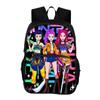 Kpop Demon Hunters Printed Oxford Backpack With Breathable Design For School Students
