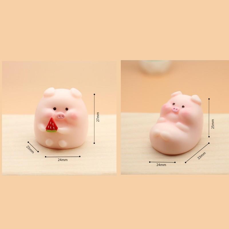 Cagnolino Carino Ornamenti Interno Auto Resina Maialino Rosa Cartone Animato Giocattolo Decorazione Cruscotto Ufficio Giardino Collezione Regalo Bambino Decorazione Auto