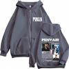 Rapper Penyair Tour  Graphic Zipper Hoodie Men Women Hip-hop  Sweatshirt Winter Casual Loose High Quality Zip Up Jacket Coat