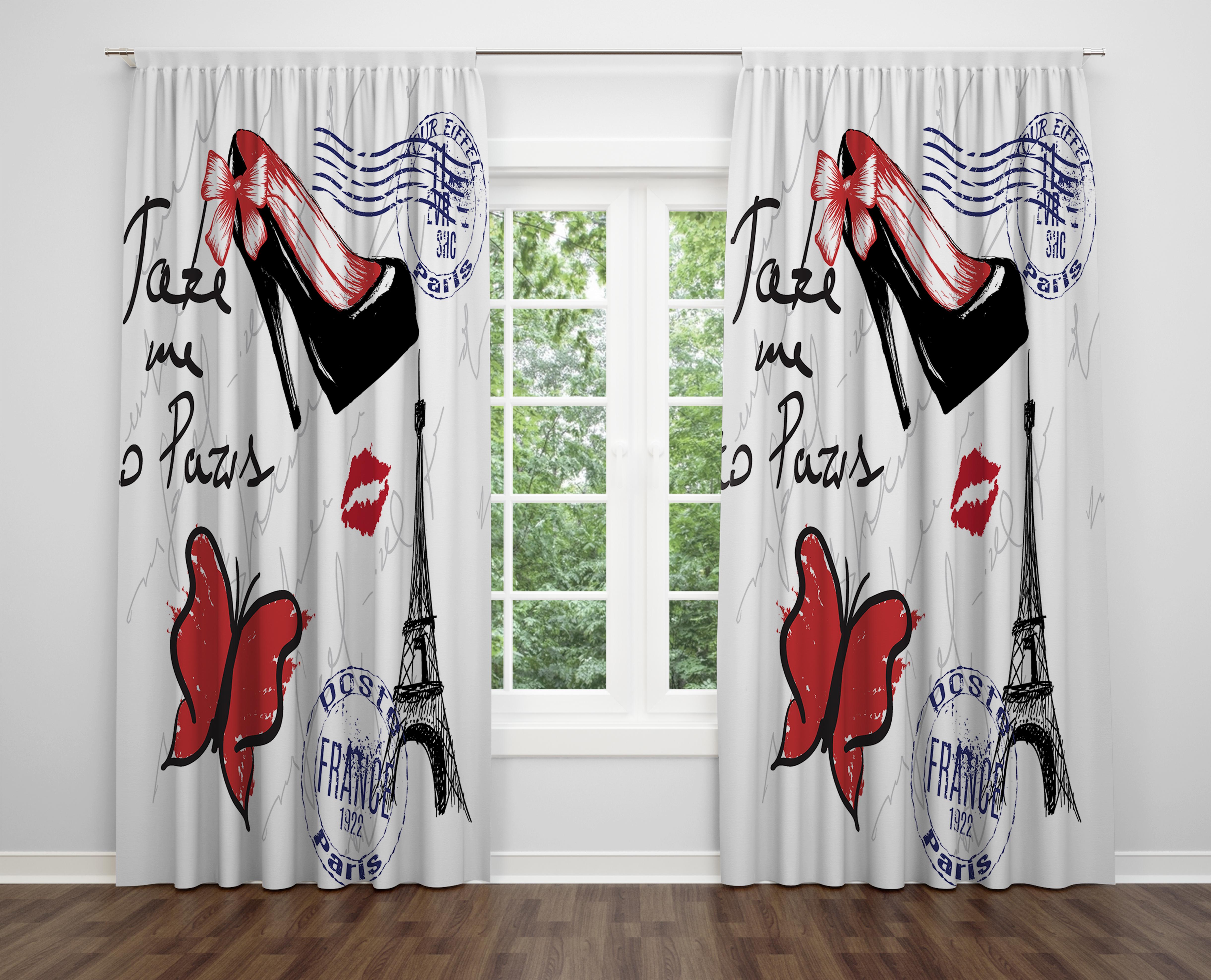 

Декоративний дизайн, високоякісна бавовняна тканина, ви можете вибрати одну або подвійну фіранку з крила 1 piece різнокольоровий