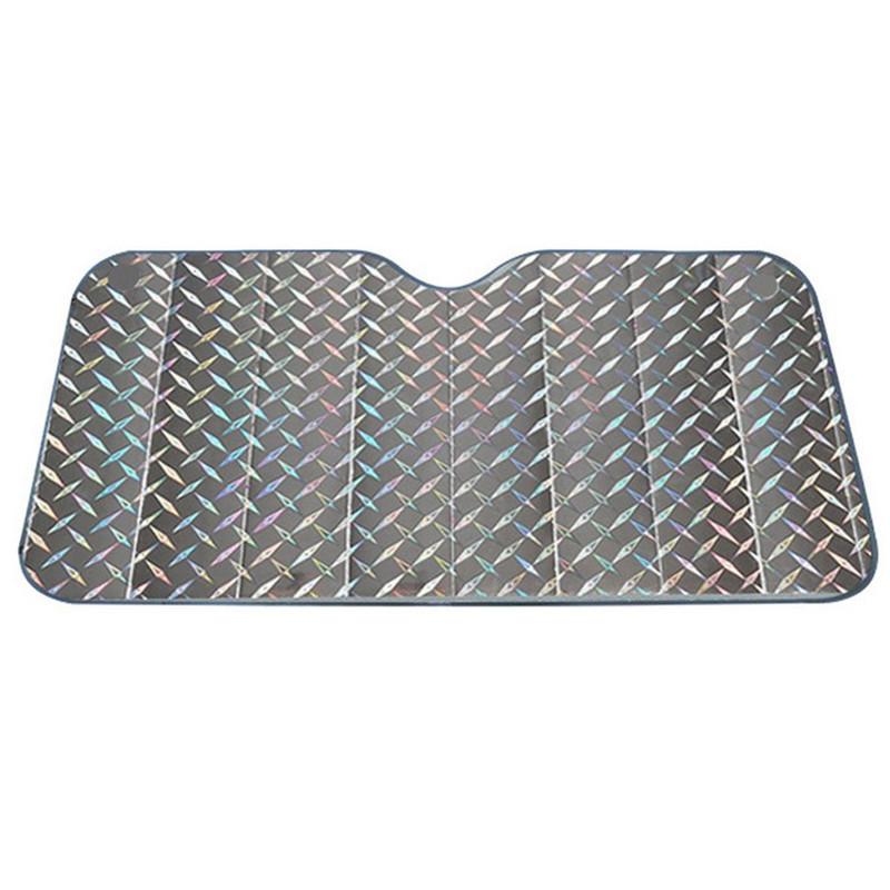 High Quality Sun Shade 130*60cm Auto Block Car Foldable Folding Front Glass Jumbo Reflective Windshield Shield