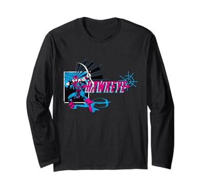 Marvel Avengers Retro Hawkeye Long Sleeve T-Shirt