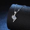Moissanite Dia 6.5mm1CT Woman Pendant Sier Necklace for Women Chains Party Bridal Fine Jewelry 925sterling Silver Necklace