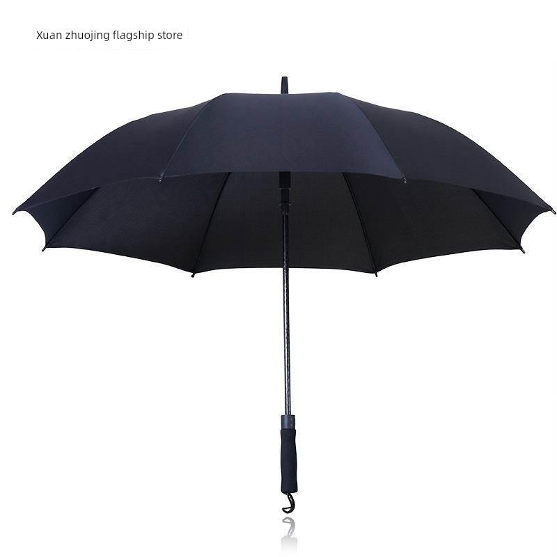 Jieguo Umbrella Golf Long Handle Men's and Women's Large Double Rain Or Shine Dual-Use Automatic Reinforcement Windproof Advertising Printed Logo
