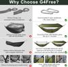 Backpacking Hammock Nylon Double Camping Hammock Foldable Backpacking Accessories For Hiking Family Fall Backyard Yard Indoor