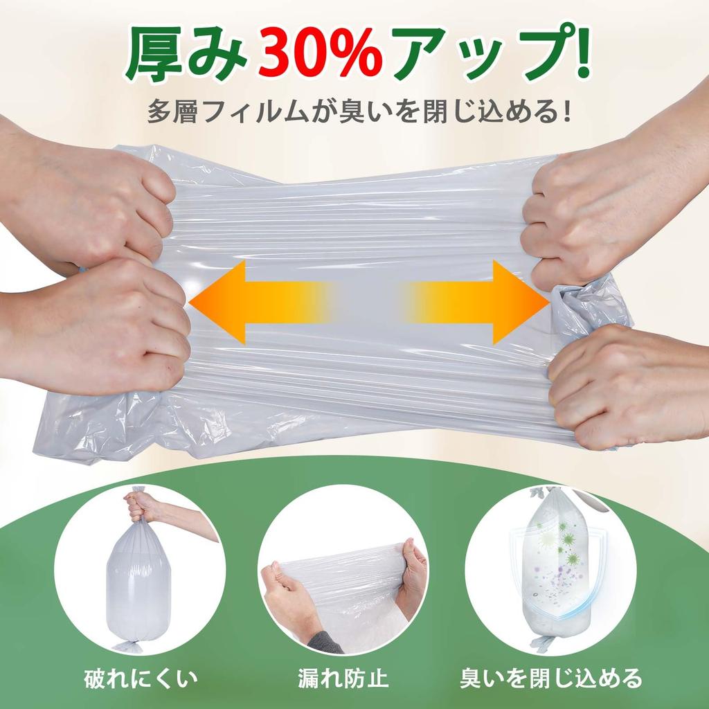 Deodorizing Diaper Replacement Rolls Rolls x Compatible with Aprica Nioipoi and Niowanakute Powerful Large Capacity 1 Empty 7-Layer Pot, (10 8m), Poi,