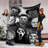 Halloween horror Theme Printed Blanket - Perfect for Couch, Bed, Travel & Outdoor Use | Machine Washable, Cozy & Durable.