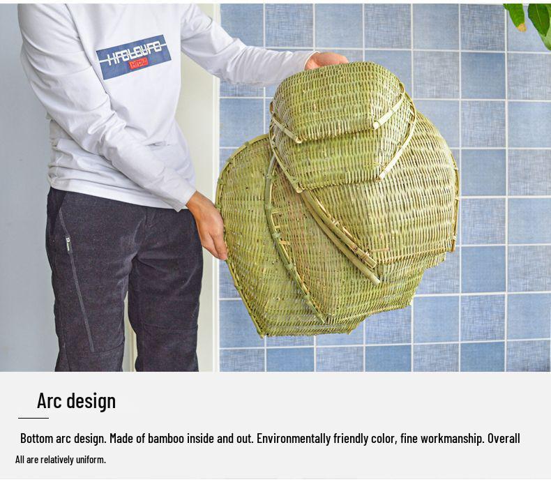 Bamboo Vegetable Washing Basket and Colander Set