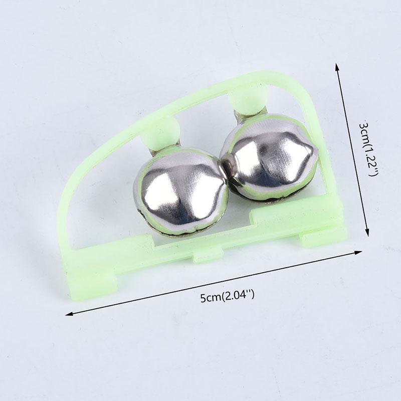 Fluorescent Fishing Tackle Rod Pole Tip Clip Twin Bell Alarm Alert Night Ring