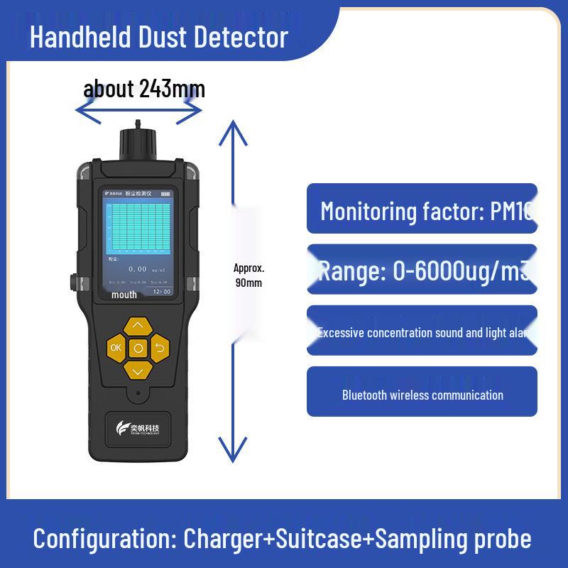 Portable PM2.5 Dust Detector for Tunnel, Workshop, or Coal Mine Air Quality Monitoring