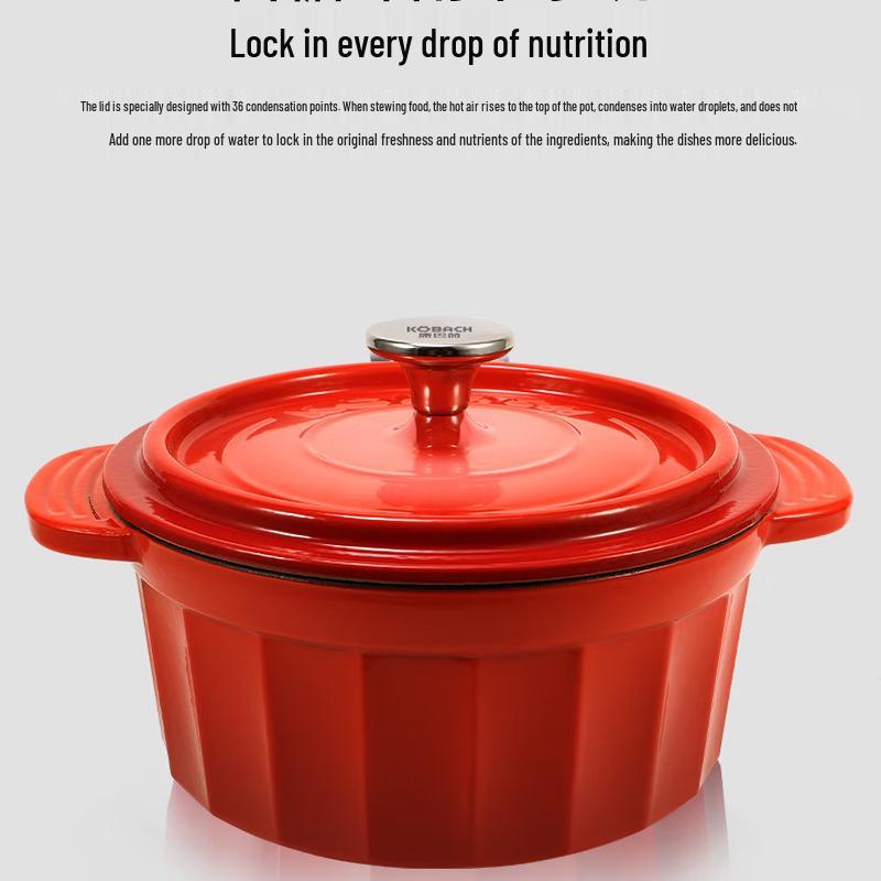 Kambach Lord Series 3L Enamel Cast Iron Soup Pot