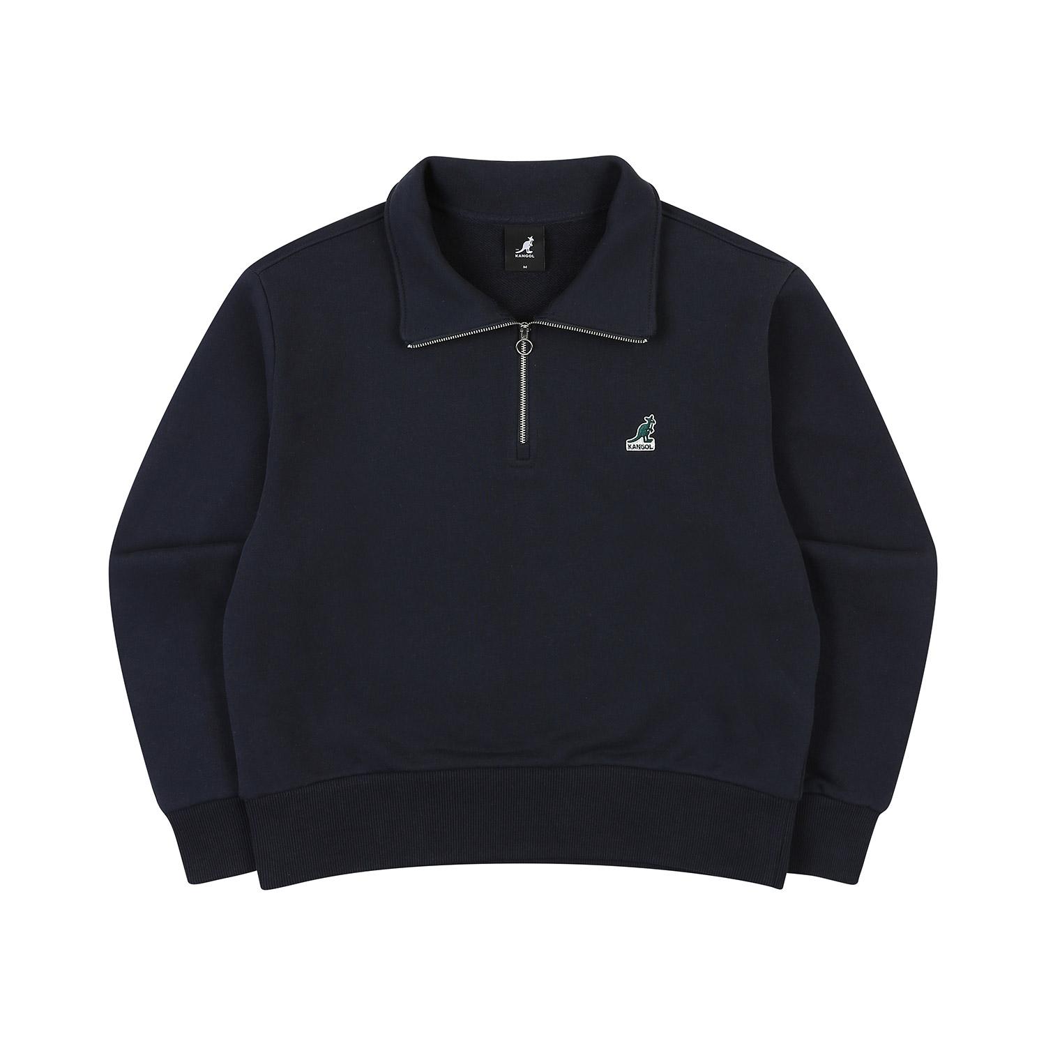 Kangol Women S Half-Zip Stand-Neck Sweatshirt 1752 Navy Navy/M