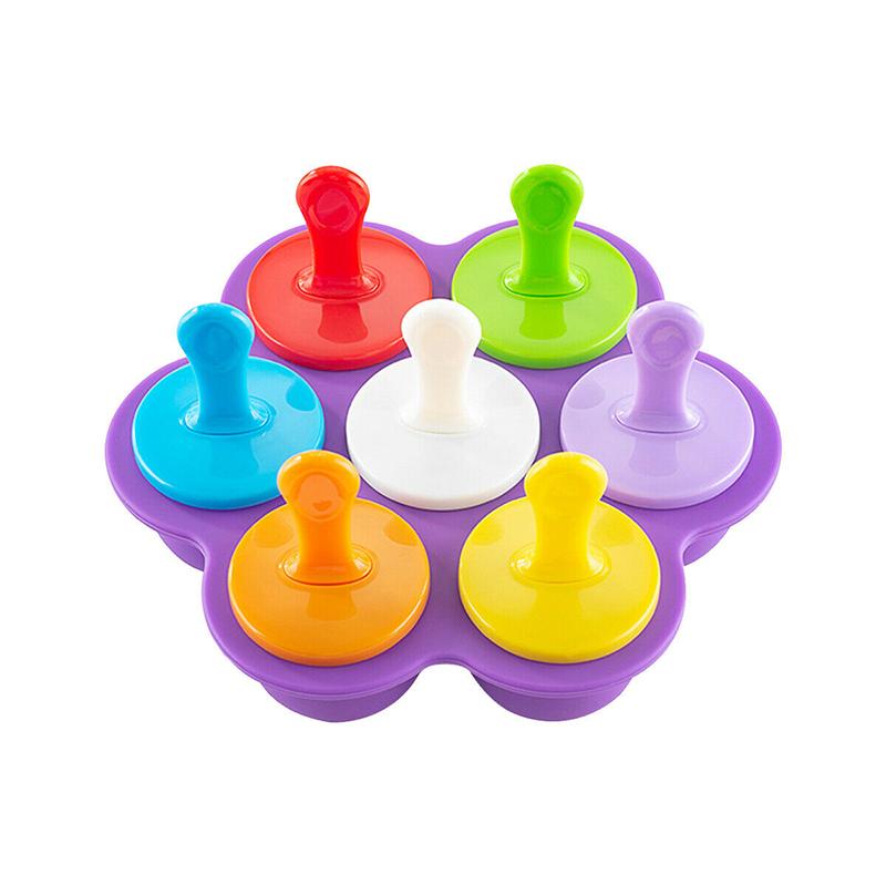 

Mini Lolly Ice Cream Maker Mold Tray Diy Popsicle Mould Frozen Yogurt Icebox фіолетовий