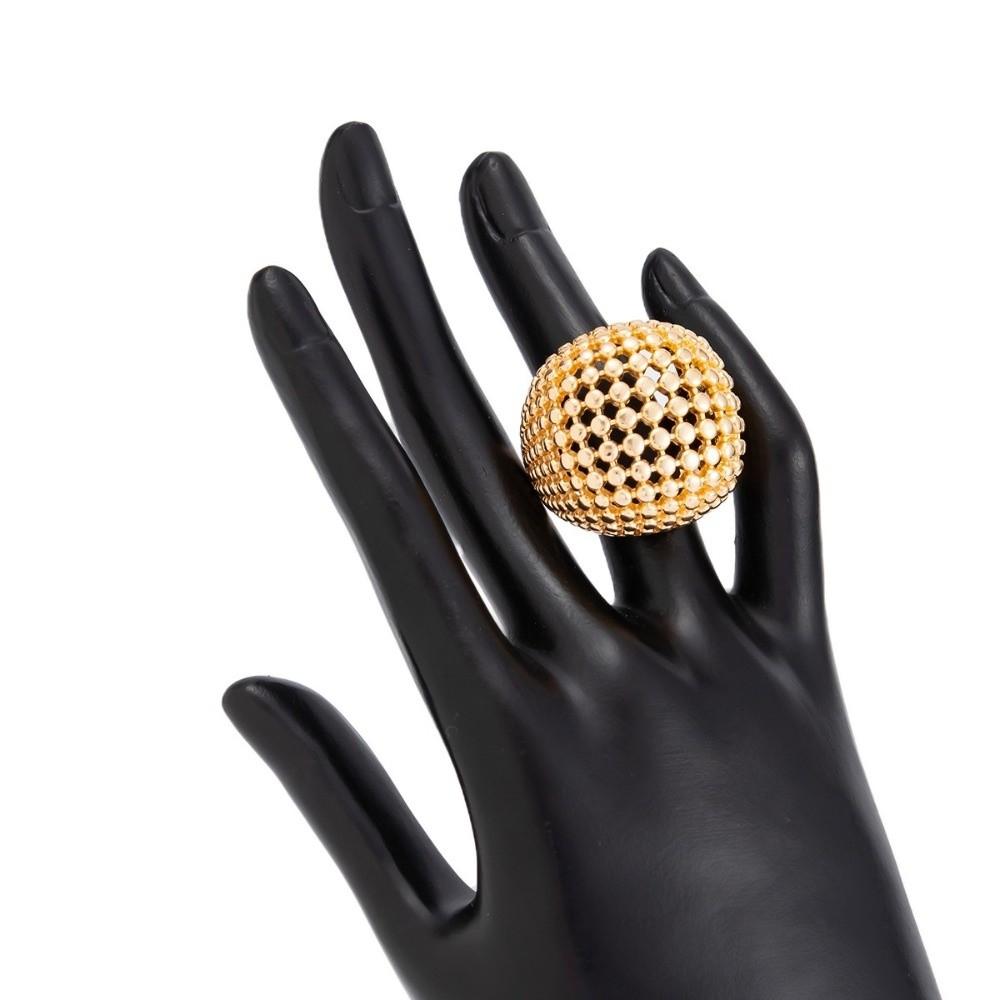 2pcs/set Alloy Hollowed-out Rings Geometric Braided Earring and Ring Set Open Rings Wedding Jewelry