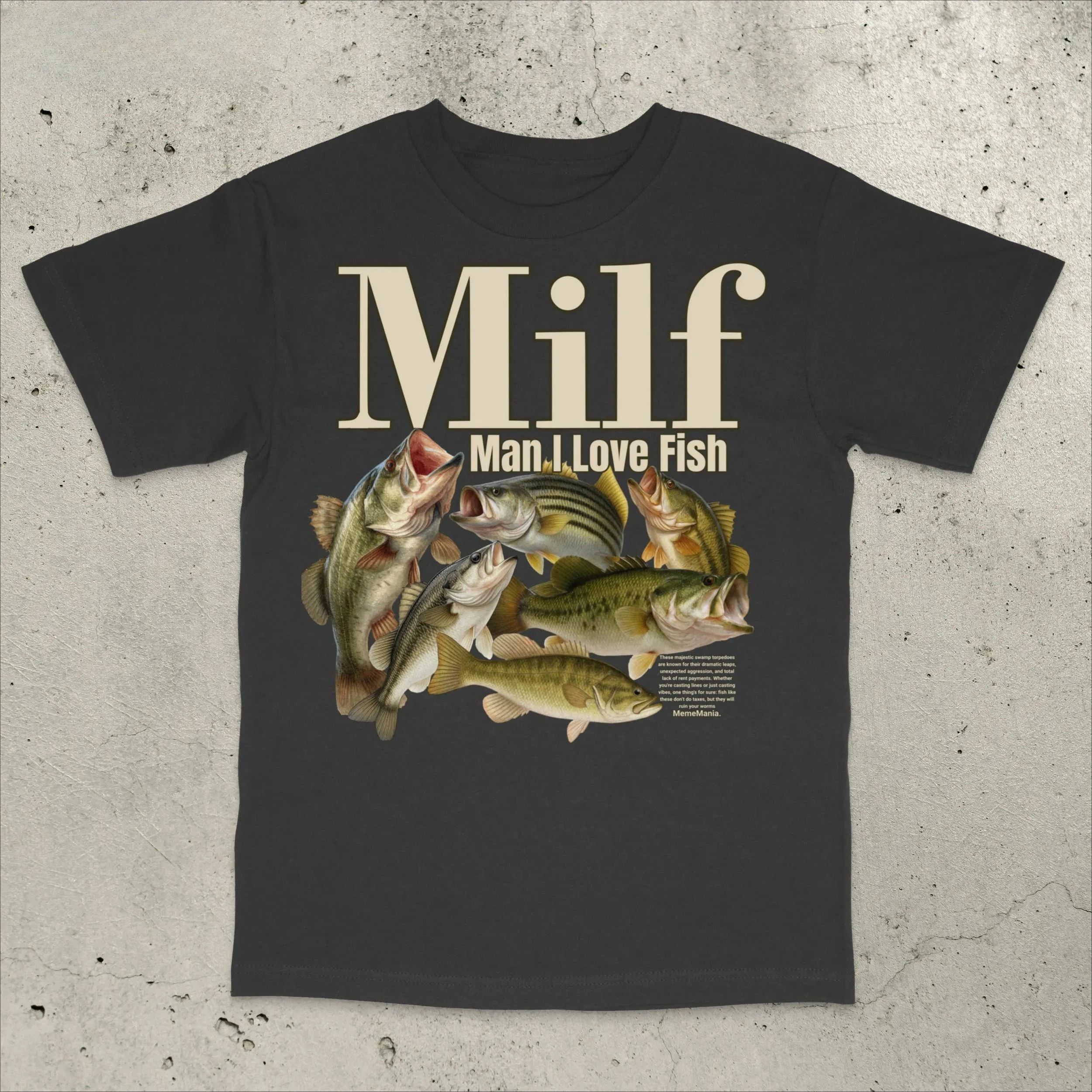 Retro Fishing Shirt Bass Fishing TShirt Funny Fishing Shirt Man I Love Fish TShirt Stupid Meme Shirt Brain Rot Shirt Unisex S