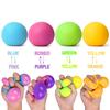 Stress Relief Flour Ball Toy Rainbow Color Changing Stress Ball Fidget Toy Home Office Desk Toy Decompression Gadget