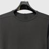 Men's Dark Style Round Neck Cotton Top - Spring/Autumn Flame Design