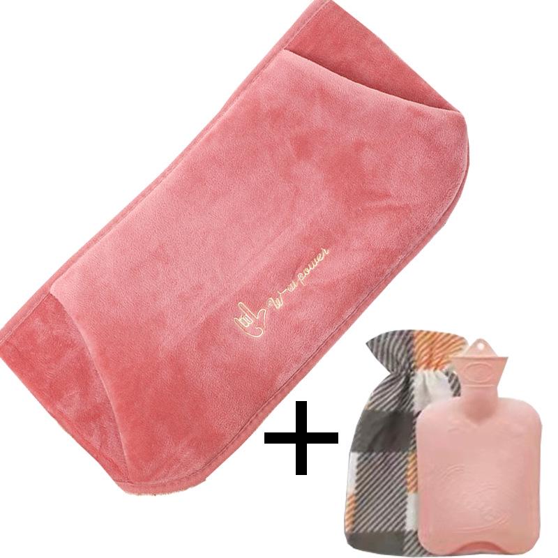 Set Protector Călduros Talie și Abdomen – Sticlă cu Apă Fierbinte Piese Three-Piece Încălzitor de Iarnă