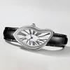 Neue Luxus-Herrenuhr Retro-Quarz-Armbanduhr Außerirdische Armbanduhr Für Männer und Frauen Lederarmband Mode Kreative Uhren