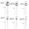 Six-Piece Stainless Steel Measuring Spoon Set for Kitchen and Baking