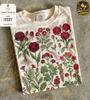 T-shirt Grafica Botanica Rosa Selvatica Vintage, T-shirt Retro Cottagecore Comfort Colors, Maglietta Fiori di Campo, Regalo Floreale, Top Boho Natura
