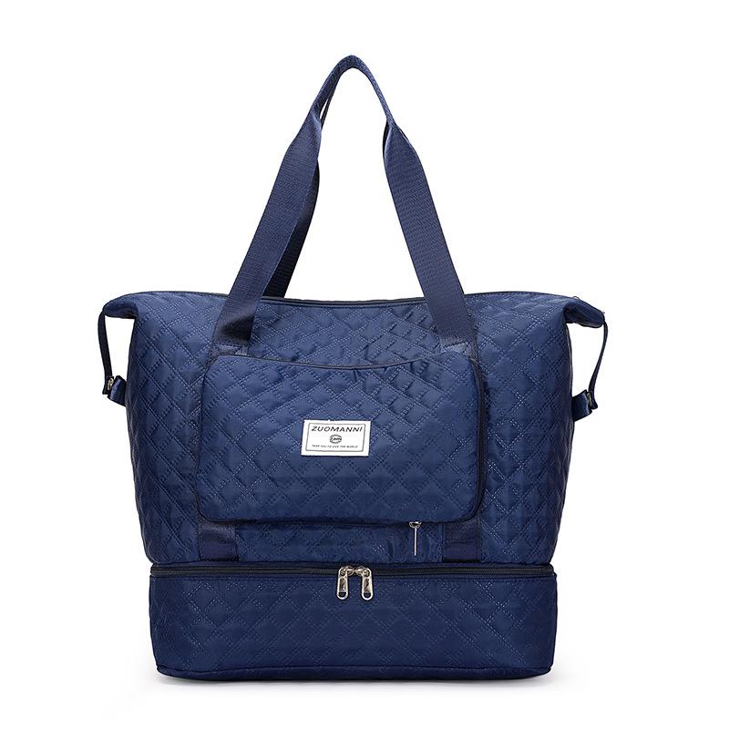 Foldable Belt Shoe Bin Diamond Handheld Travel Bag Wet and Dry Sports Gym Bag Can Be Used To Pull Rod