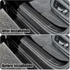 Car Door Edge Guards Door Sill Protector 3D Carbon Fiber Car Wrap Film Vinyl Automotive Wrap Film Car Door Sill Protection Film Anti-Collision Fits