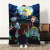 Cute S-South Cartoon P-Park Throw Flannel Fluffy Soft Blanket Warm Skin-Friendly Throw for Sofa Bed Office Nap Winter