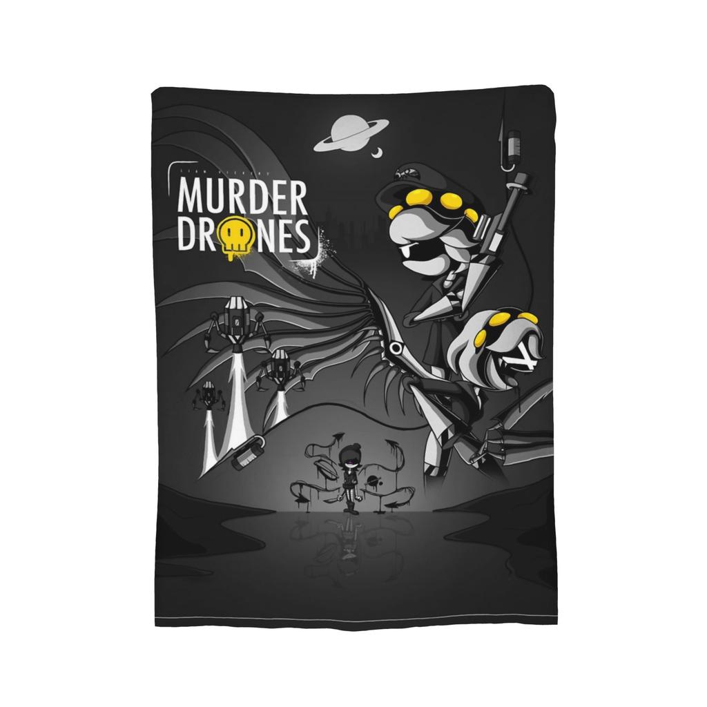Murder Drones N and Uzi Flannel Throw Blanket  Blanket for Bedding Car Lightweight Plush Thin Quilt,