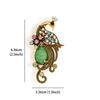 Retro Elegant Peacock Brooch Color Creative Pin Gorgeous Luxury Jewelry Accessories Party Birthday Festival Gift Souvenir