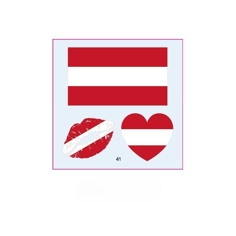 10PCS New World Cup Flag Tattoo Stickers Football Game Games Tattoo Stickers Makeup Face Stickers
