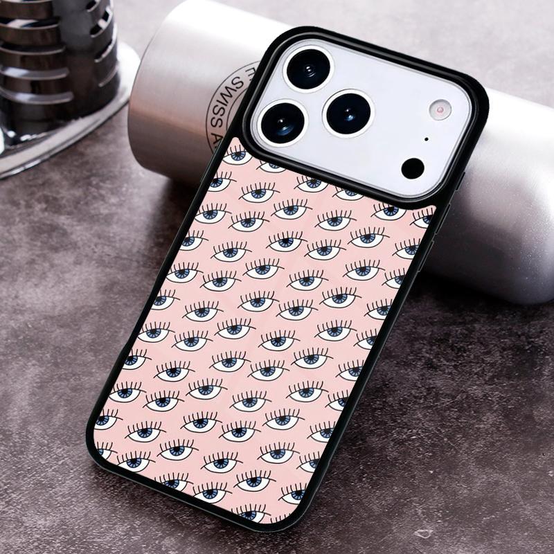 Eyes Pattern Phone Case for iPhone 17 16 15 Pro Max Air 14 13 12 11 Plus Shockproof Cover